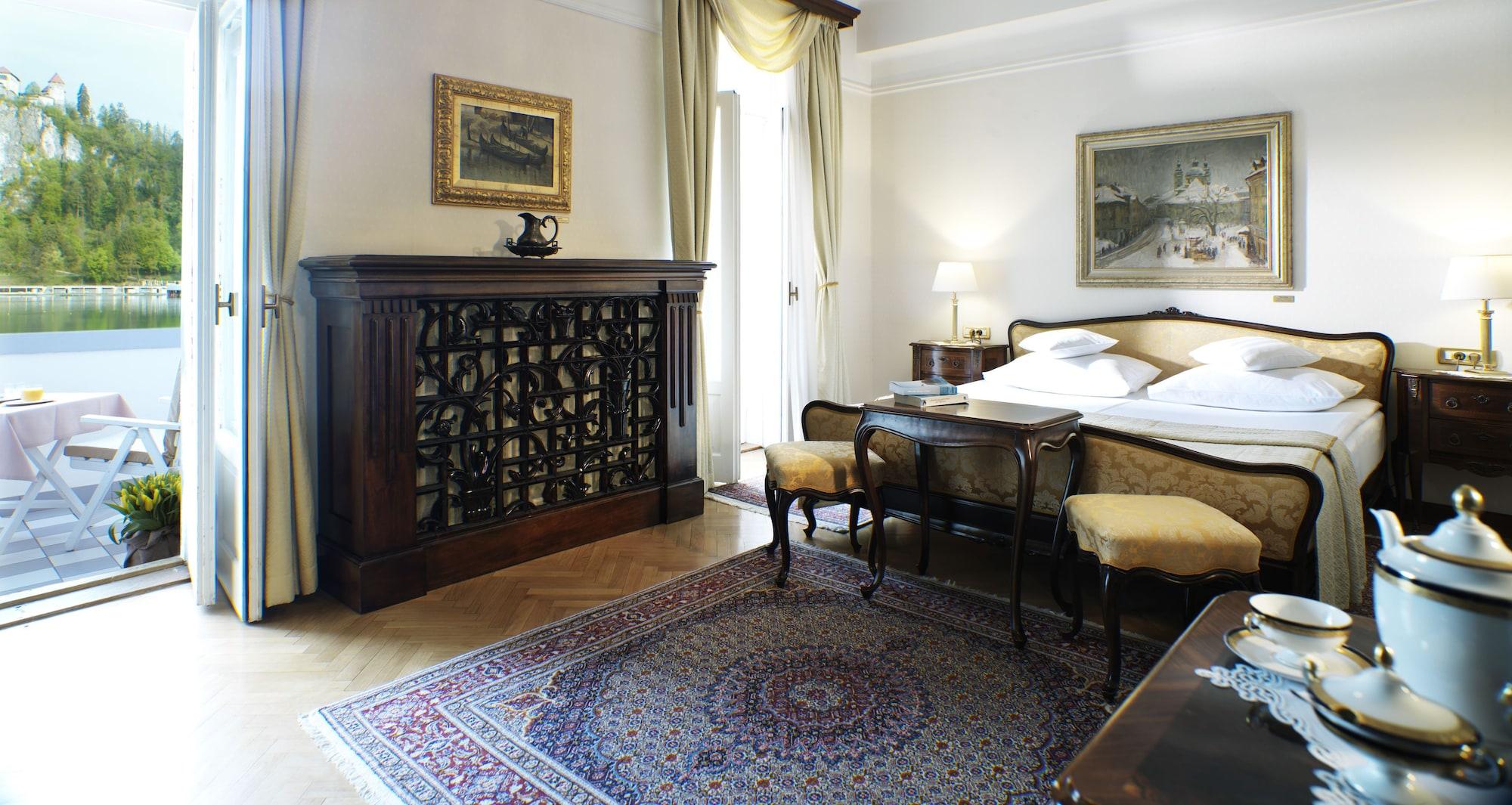 Grand Hotel Toplice - Small Luxury Hotels Of The World Bled Exterior photo A room at the hotel