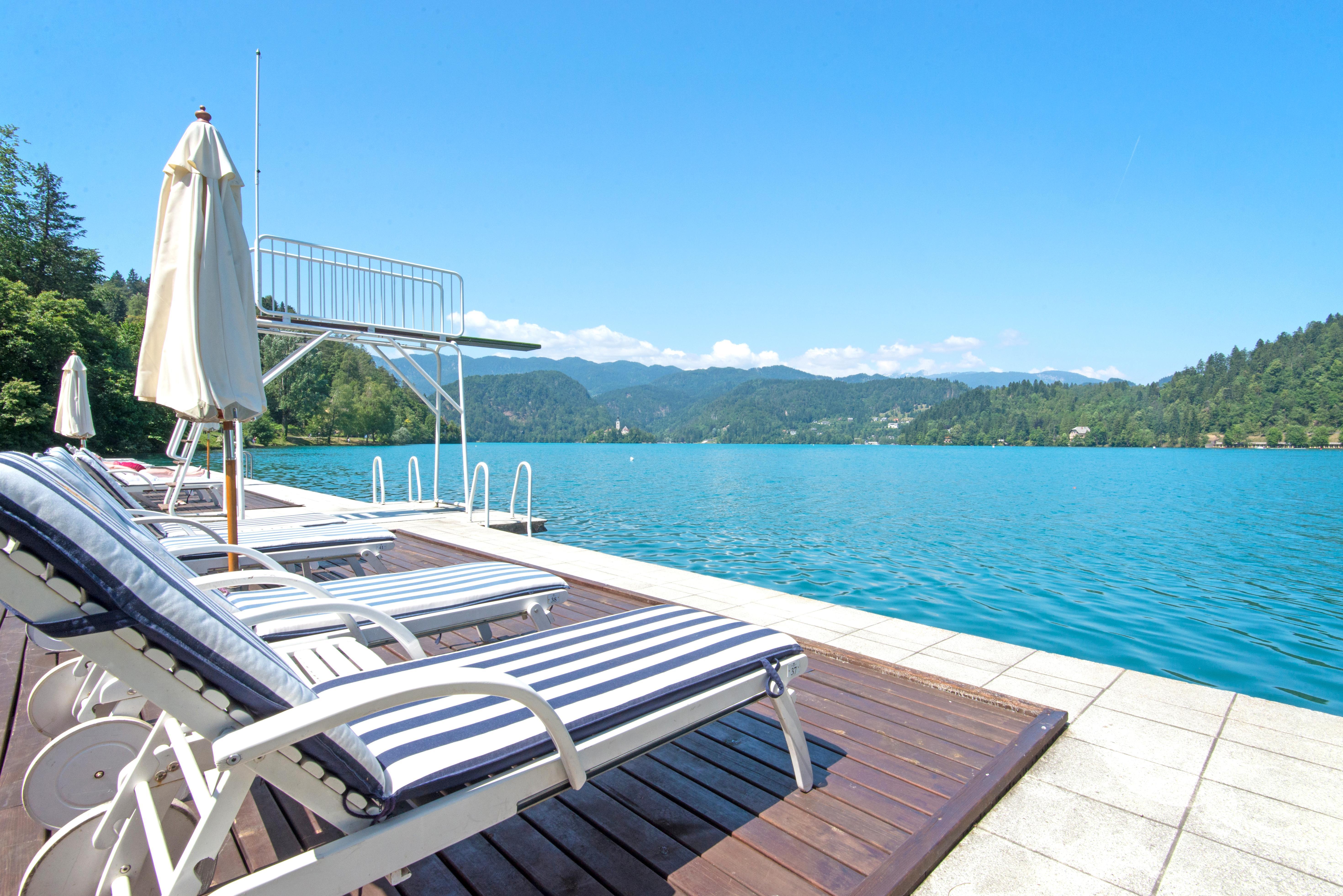 Grand Hotel Toplice - Small Luxury Hotels Of The World Bled Exterior photo View of the lake