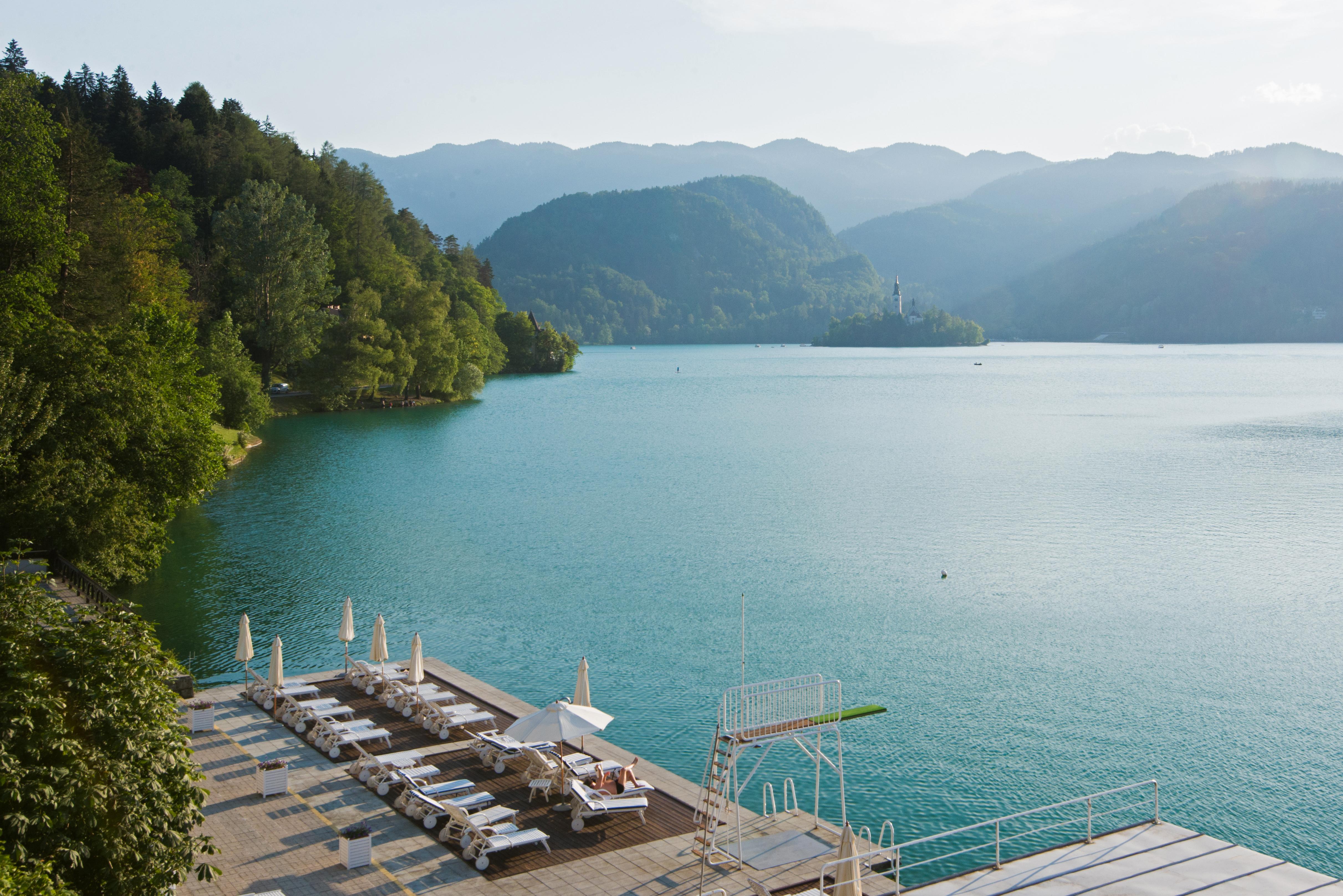 Grand Hotel Toplice - Small Luxury Hotels Of The World Bled Exterior photo View of the lake