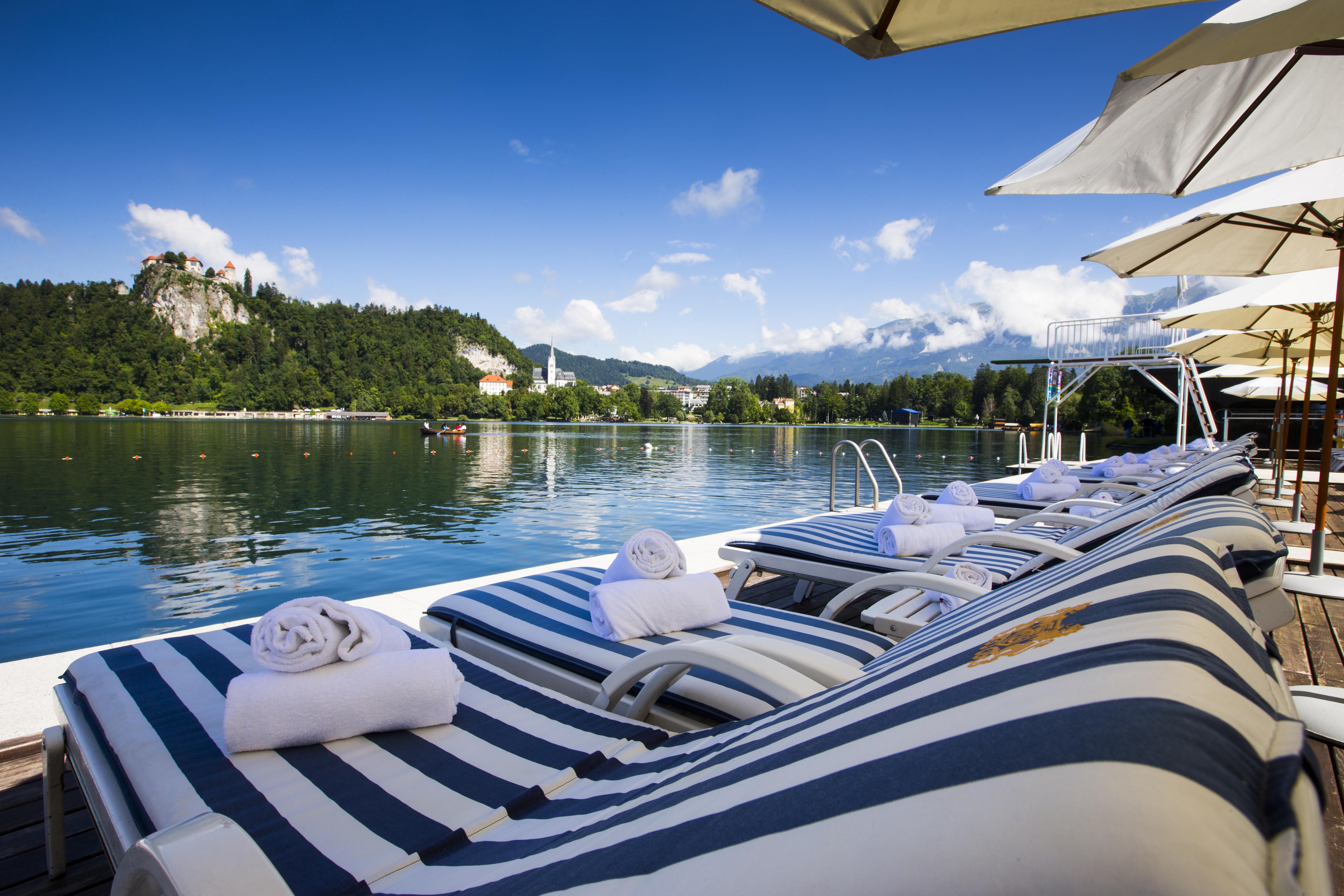 Grand Hotel Toplice - Small Luxury Hotels Of The World Bled Exterior photo The hotel's floating spa